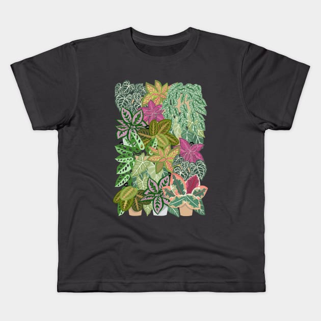 Exotic Flowers Kids T-Shirt by Irina Skaska
